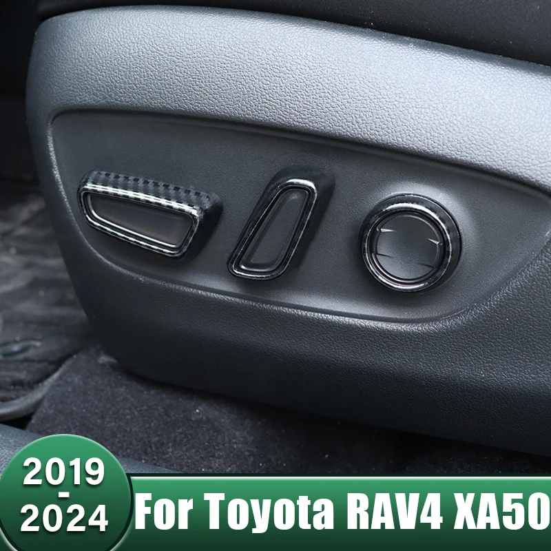 

Car Seat Adjustment Button Switch Knob Panel Cover Moulding Trim For Toyota RAV4 XA50 2019 2020 2021 2022 2023 2024 RAV 4 Hybrid