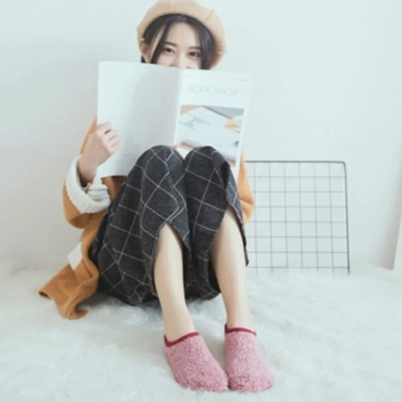 

Non-Slip Grip Sock Slipper Indoor Women Floor Shoes Autumn Winter Adult soft-soled Carpet Thick Yoga Education Home B2W98