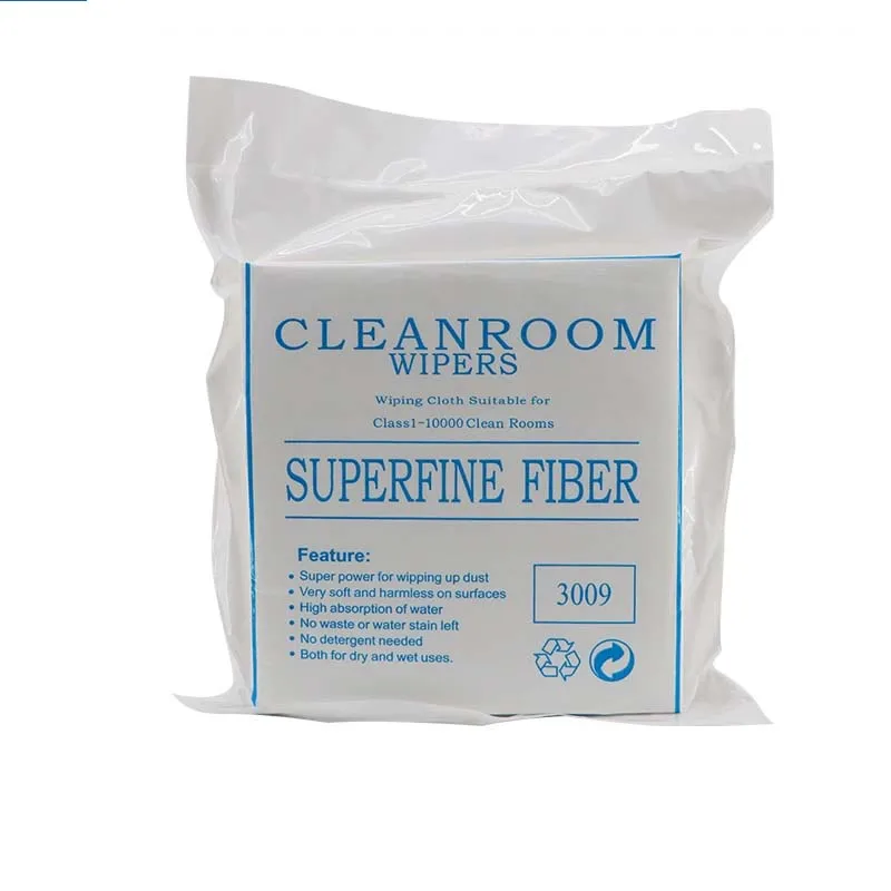 Cleanroom Wipers Wiping Cloth For Class 1-10000 Clean Rooms Superfine Fiber Non-woven Fabrics Anti-static Dust-free Cloth