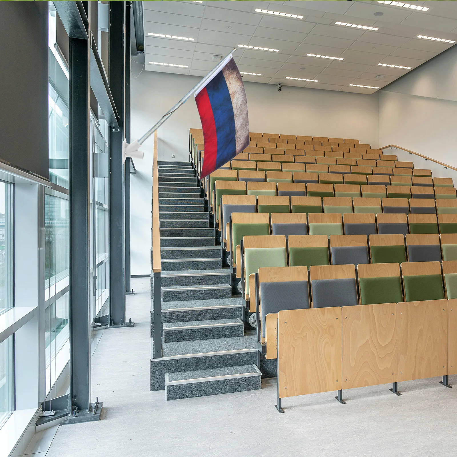 

Vintage Russian Flag Polyester Cloth 2x3 Feet Yard Outdoor Decor Sports Events Celebration National Flag Banner