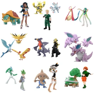 Asli 1/20 Skala Dunia Articuno Moltres Zapdos Nidoking Milotic Garchomp Torterra Gengar Mainan Model Figur Aksi Lucu 10 meganium plush penjualan terbaik - №