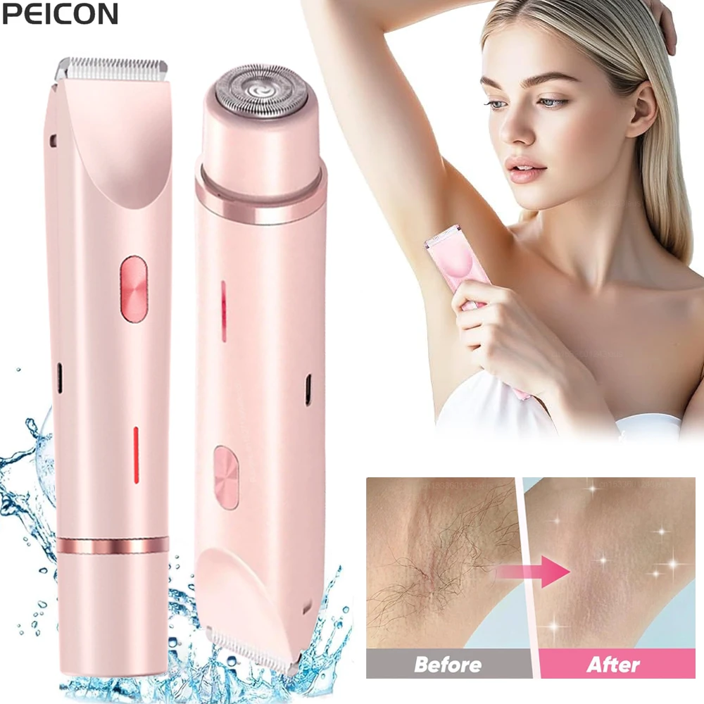 

Electric Razor for Women Body Epilator Bikini Trimmer Woman Electric Shaver for Bikini Leg Face Mustache Painless Hair Removal