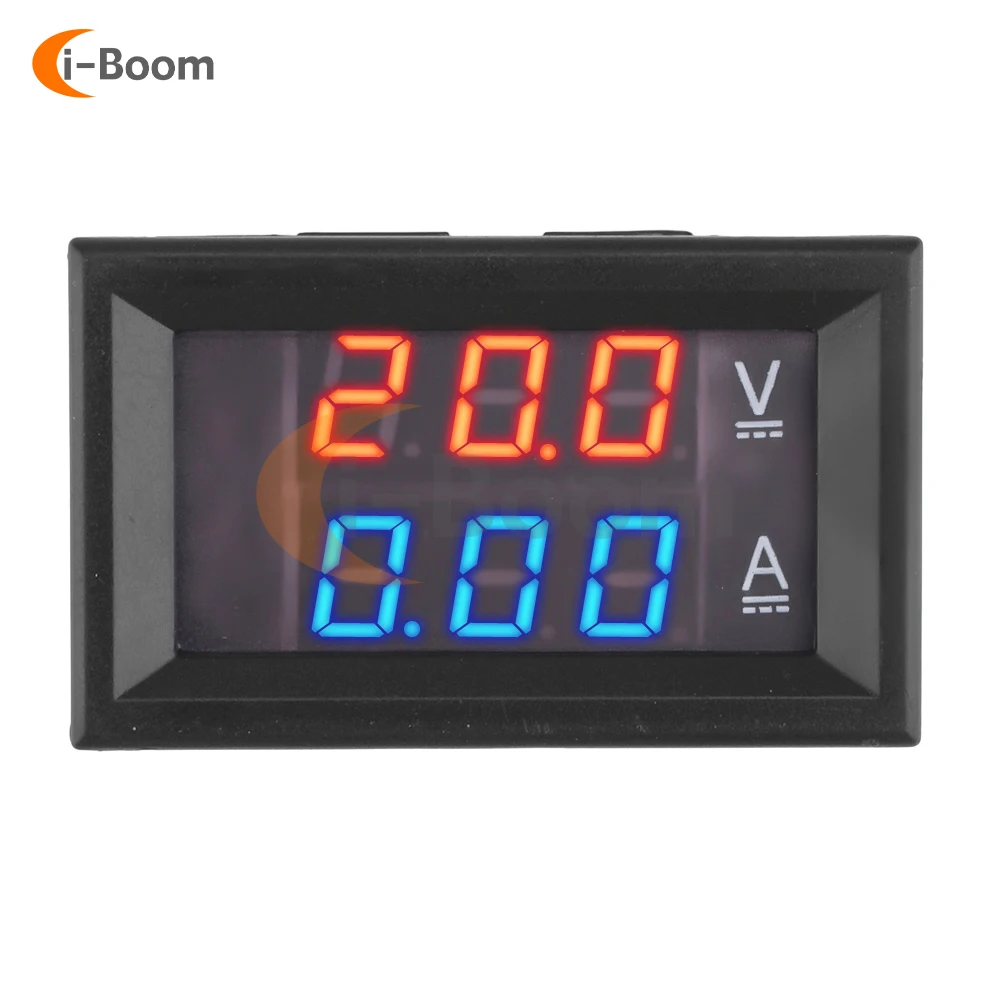 DC4.5V~30V 30A 50A Voltmeter Ammeter LED Digital Display Built-in Shunt with Trimmer Voltage and Current Monitoring Instruments