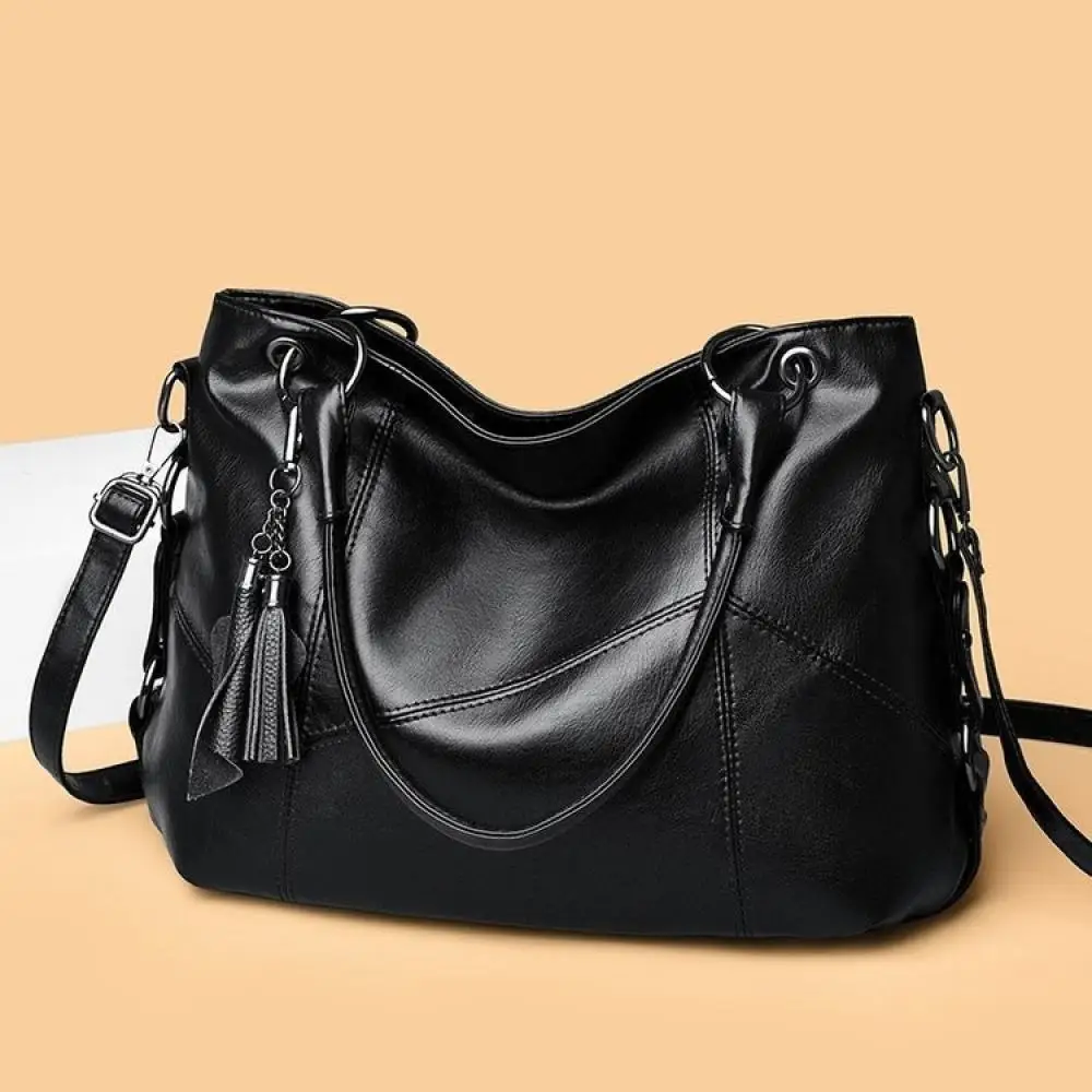 Modern Retro Soft Leather Tote Bag Womens Large Capacity Shoulder Bag Fashion Casual Crossbody Handbag For Daily Use