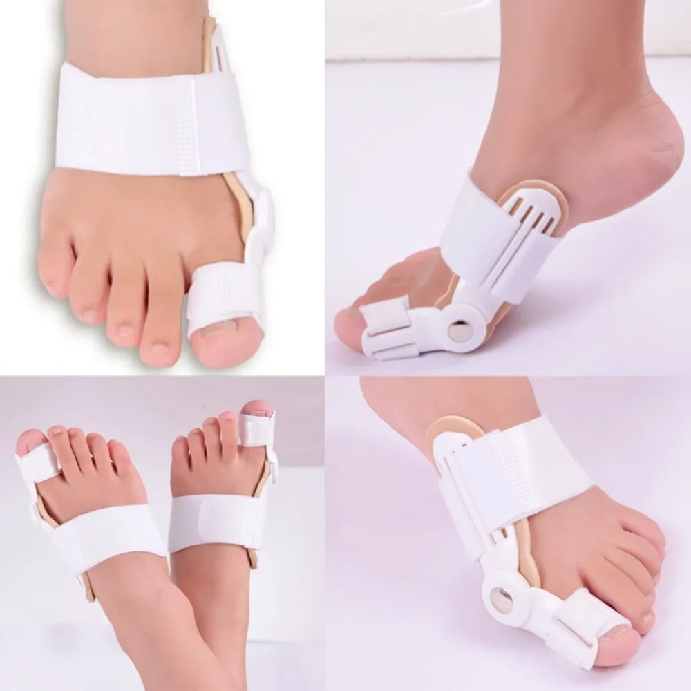 Corrector de Hallux Valgus, Corrector de hueso del pie grande, tipo de corrección del dedo gordo, separador de dedos, portátil