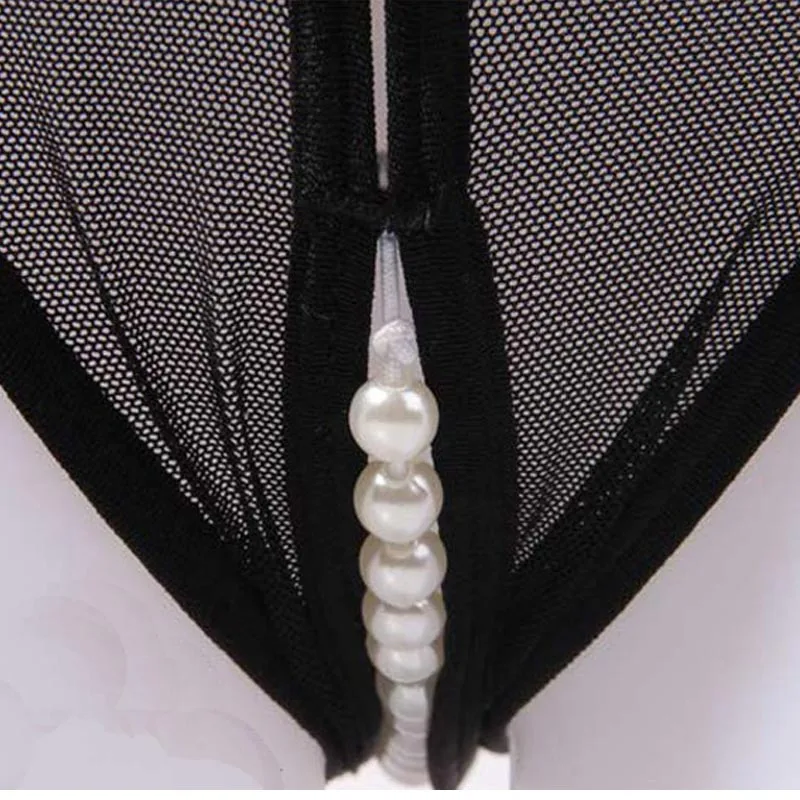 مثير سراويل اللؤلؤ Tangas المرأة مثير سيور ملخصات منخفضة الخصر سراويل شفافة T-الظهر الملابس الداخلية الإناث G-سلاسل الملابس الداخلية