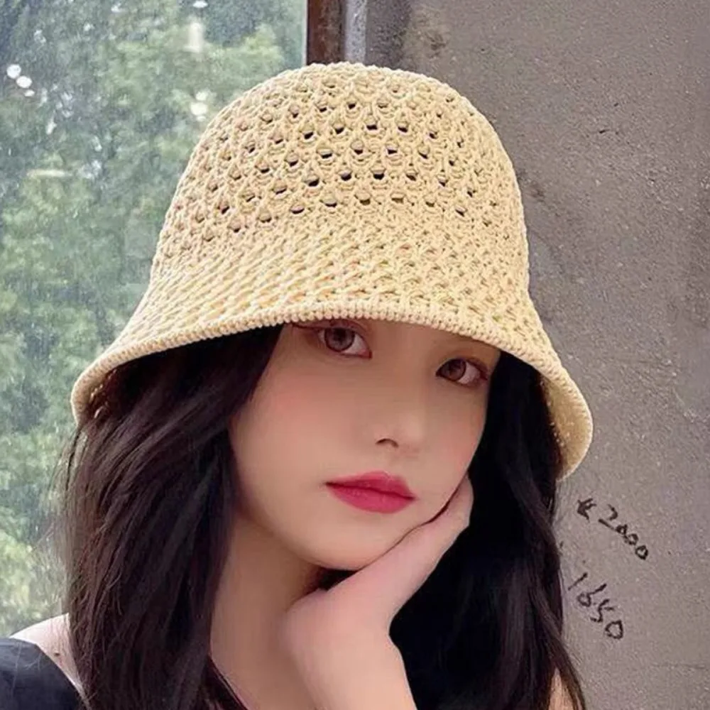Nouveau Chapeau de Paille Panama Français Polyvalent et Naturel, Grande Taille 54-58cm, Chapeau de Plage d'Été pour le Tourisme, Chapeau à Large Bord pour les Vacances, Protection Solaire