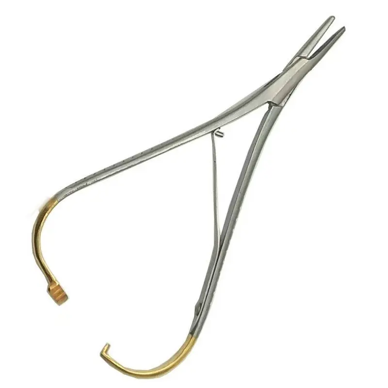 

1Pc Dental Needle Holder Pliers Tweezers Stainless Steel Mathieu Needle Holder Dentistry Straight Head Needle Holder Forcep Tool