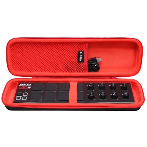 Estuche LTGEM para AKAI LPD8 Caja de almacenamiento de dispositivos de música con control MIDI USB profesional (¡solo estuche!)