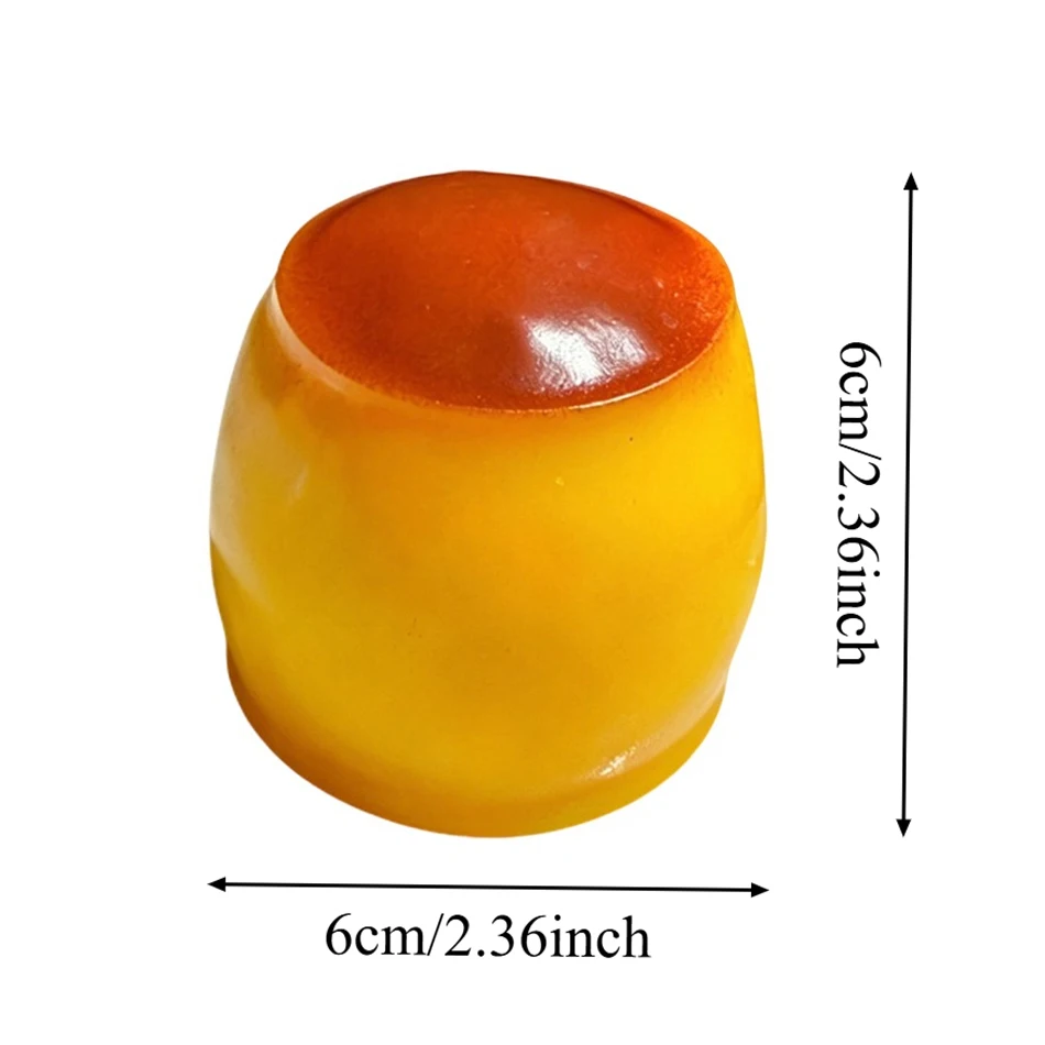 1-3 Stück Handgemachtes Knuspriges Pudding-förmiges Knister-Squeeze-Spielzeug mit Knusprigem Füllstoff, Squishy-Ball zur Angstlinderung und Stressabbau für Erwachsene – Detail 9
