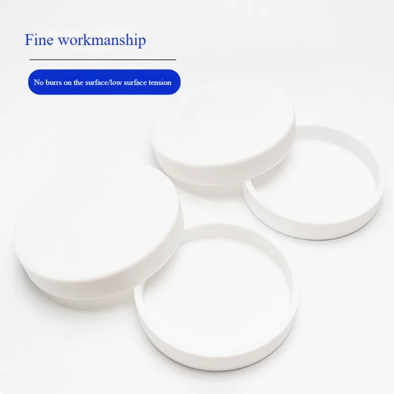 

PTFE petri dish flat bottom evaporation dish watch dish PTFE evaporation dish acid and alkali resistant evaporation dish