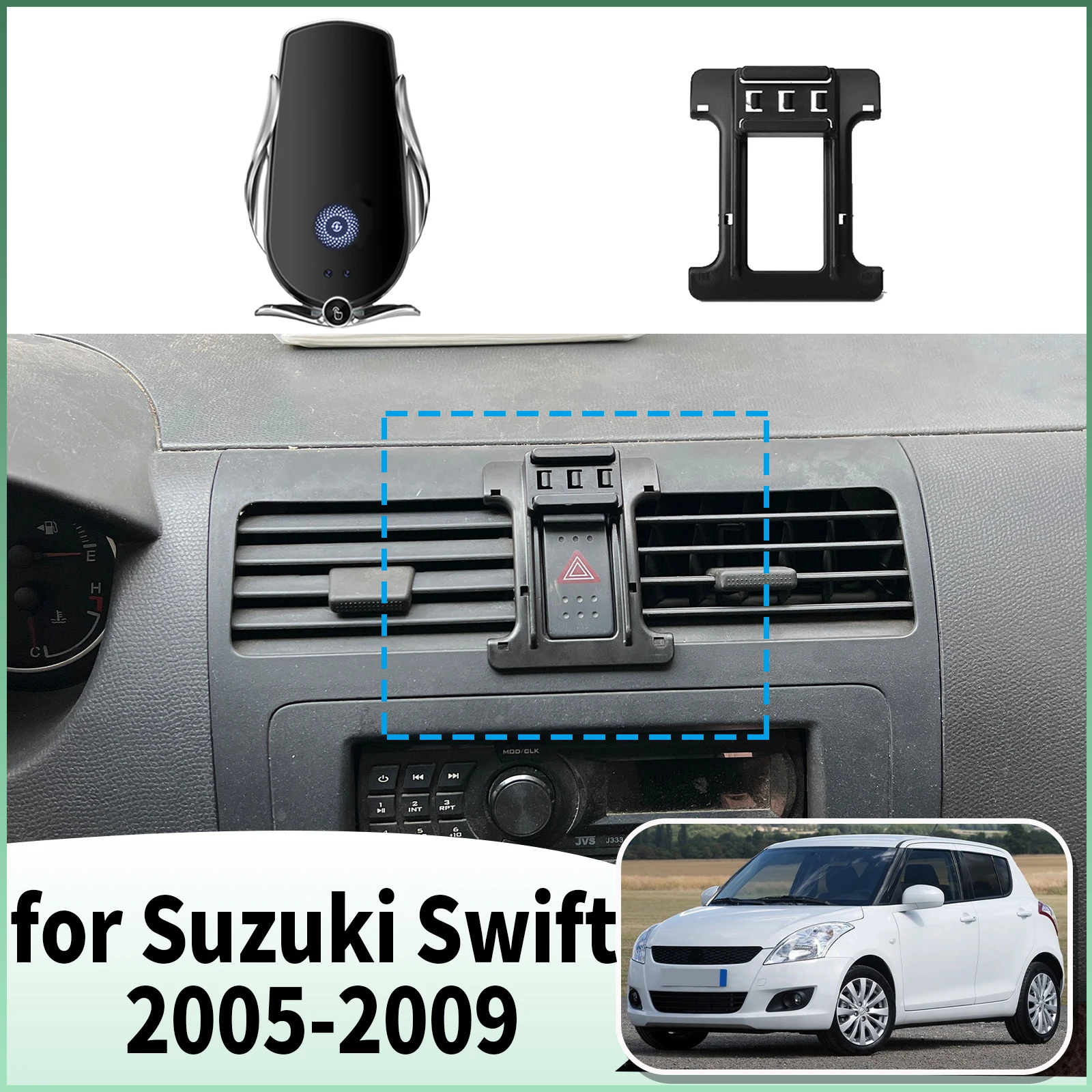 

fit for Suzuki Swift 2005 2006 2007 2008 2009 Specific Dashboard Navigation Phone Holder Mount Design Car​​ accessoires