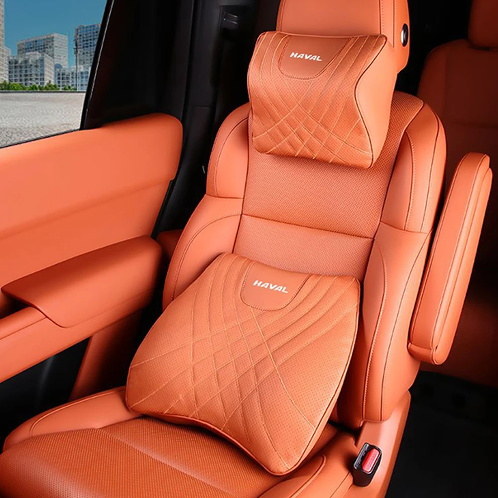 

Leather For Great Wall Haval H9 2nd 2024 2025 Car Headrest Seat Front Rear Seat Back Cushion Backrest Auto Interior Accessories