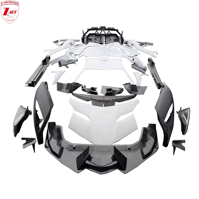 Kit de Carrocería Z-ART Veneno para Lamborghini Aventador, Kit de Carrocería de Fibra de Carbono Seca para LP700 LP720 LP740 LP750 Aventador 2011-2022