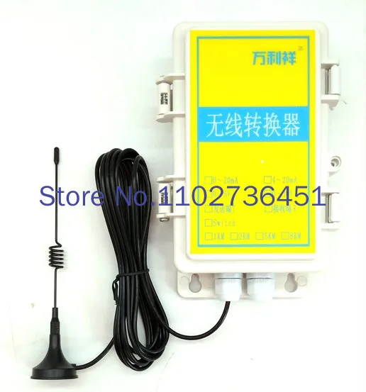 

Analog to Wireless Wiring Free High Precision 1-4 Channel 4-20MA 0-10V Analog Radio Conversion 3km 8km