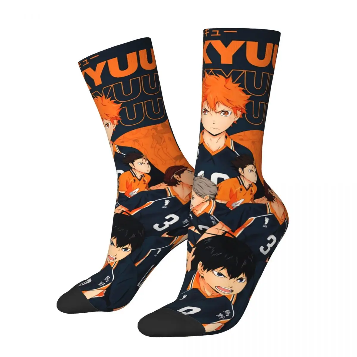 Volleyball Youth Anime Men Women Socks Cycling Novelty Spring Summer Autumn Winter Stockings Gift