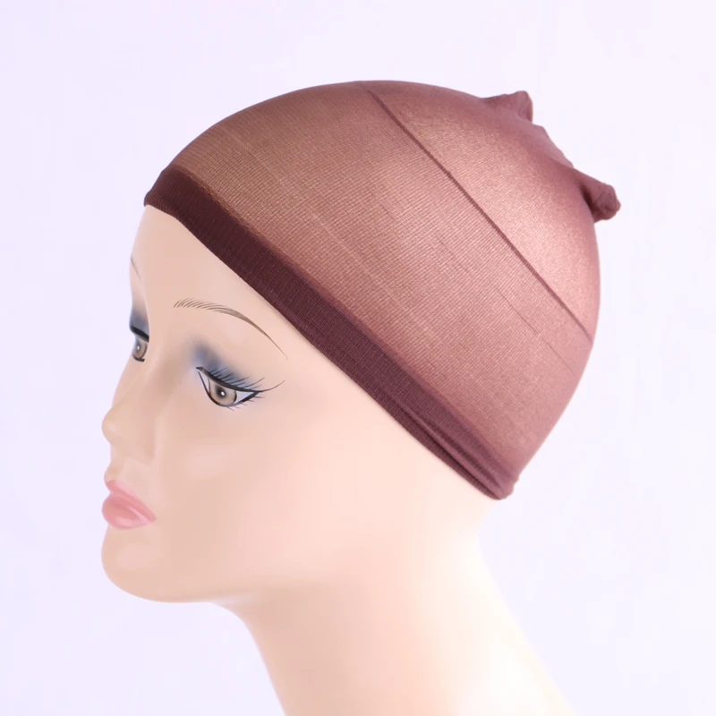 5 taschen Top Strumpf Perücke Kappe Haarnetz Für Weben Haar Perücke Netze Schwarz Braun Stretch Mesh Perücke Kappe Für Die Herstellung Von perücken