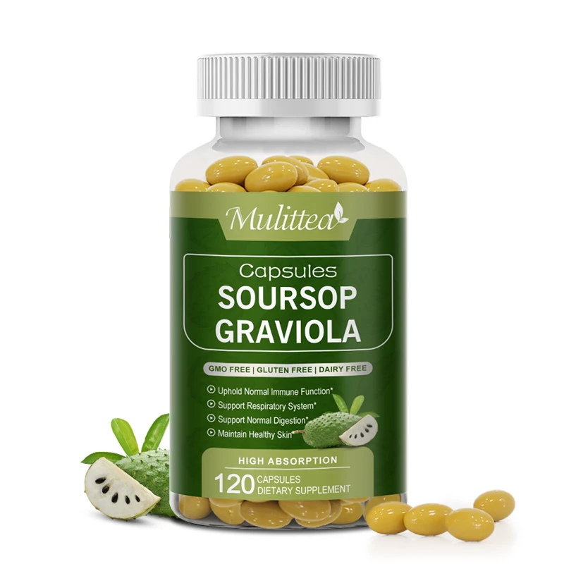 สารสกัดจากพืชธรรมชาติ mulittea SOP graviola แคปซูลเพิ่มภูมิคุ้มกันส่งเสริมการย่อยอาหารและสุขภาพของเซลล์