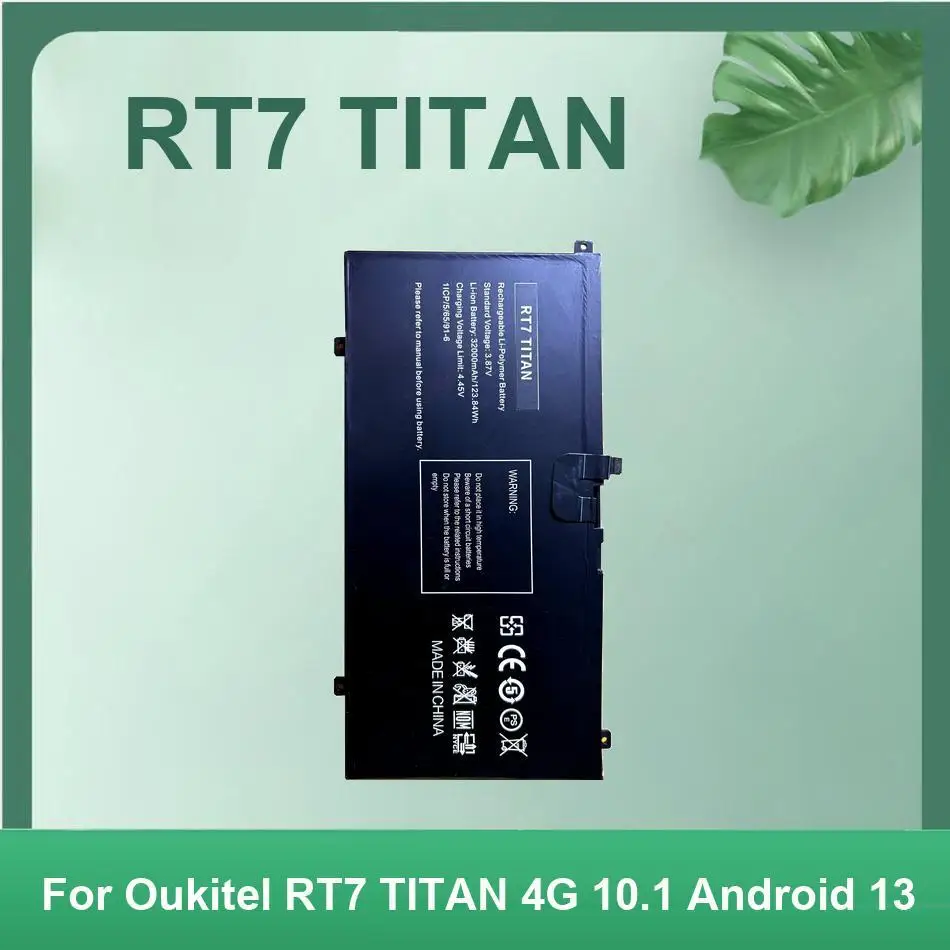 

Прочный аккумулятор для планшета с быстрой зарядкой RT7 Titan для Oukitel 4G 10,1 Android 13 32000 мАч