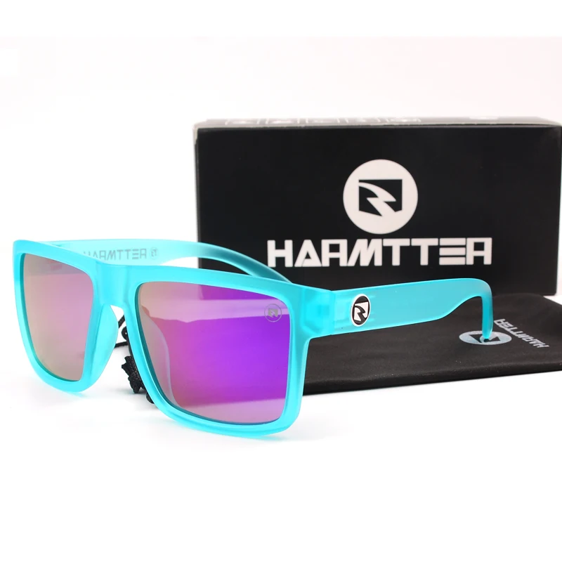 جديد جودة عالية فاخرة HARMTTER العلامة التجارية الاستقطاب النظارات الشمسية عدسة مربعة النساء الرجال نظارات شمسية UV400