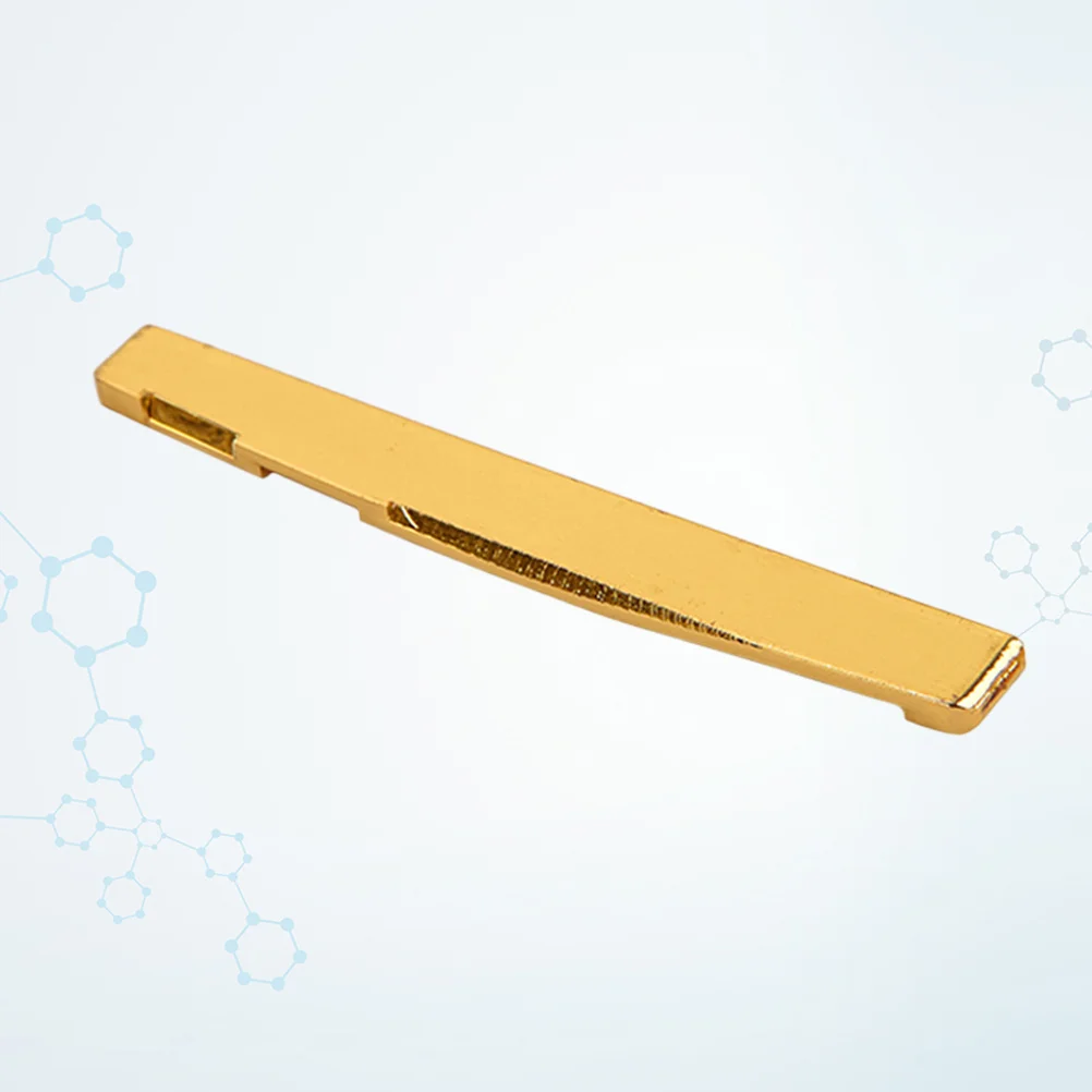 

Gl224 Guitar Bridge Brass Gold Plated Acoustic Saddle 72mm Replacement for Folk Guitar Accessories High Quality Tone