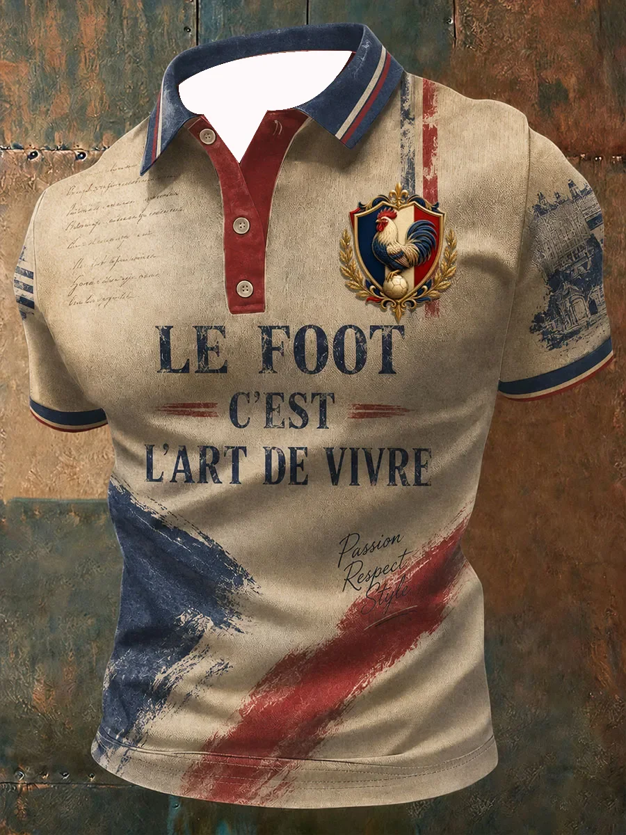 2026 Edition French Fans Football Polo Shirt - 3D Print - Comfortable and Breathable - Suitable for Both Men and Women