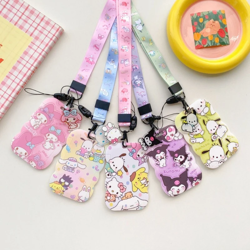 

Sanrio Kuromi Anime Lanyards For Neck Strap Lanyard ID Badge Holder Keychain Holder Hang Rope Keyrings Fashion Accessories Gifts