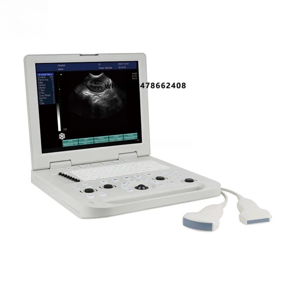 EUR VET Portable Metal CE Certified Practical Canine Ultrasound Scanner High Quality Black and White Veterinary Diagnostic Equip