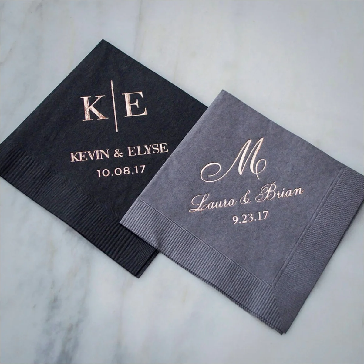 

50 Monogram Wedding Napkins, Custom Monogram Napkins, Custom Wedding Napkins, Printed Paper Napkins, Cocktail Napkins, Customize