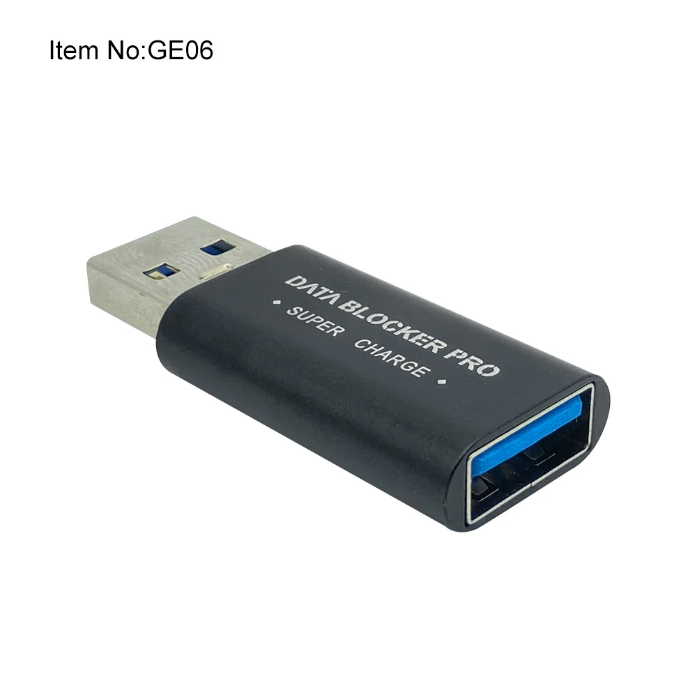 Pemblokir Usb sikat anti-maling mendukung pengisian cepat bubuk mawar penghilang panas yang baik pemblokir Data Usb hitam emas