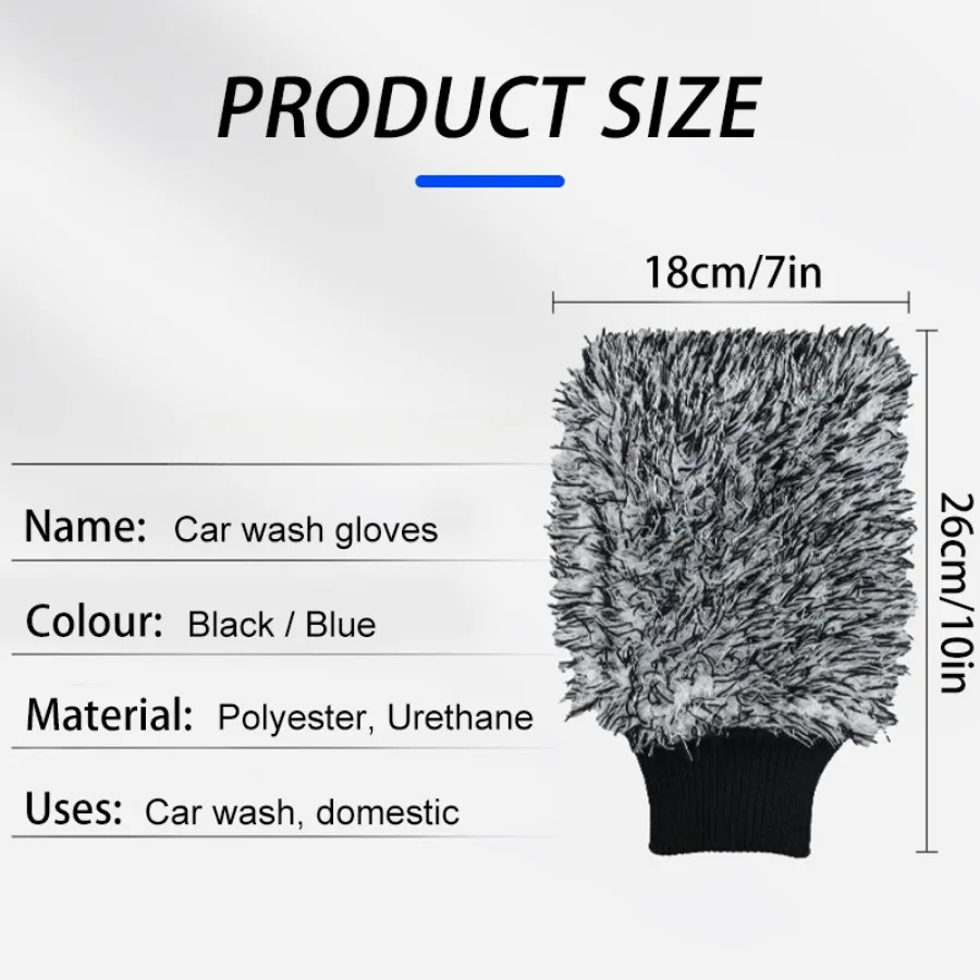 Car Wash Microfiber Wheels Brush Non-Slip Ultra Soft Car Cleaning Gloves Mitt Car Wheel Spokes Brushes Car Accessories