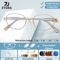 EYORA Retro Oval Small Frame Currents Reading Glasses Myopia Eyewear Hyperopia Anti Blue Light Progressive Photochromic Eyewear