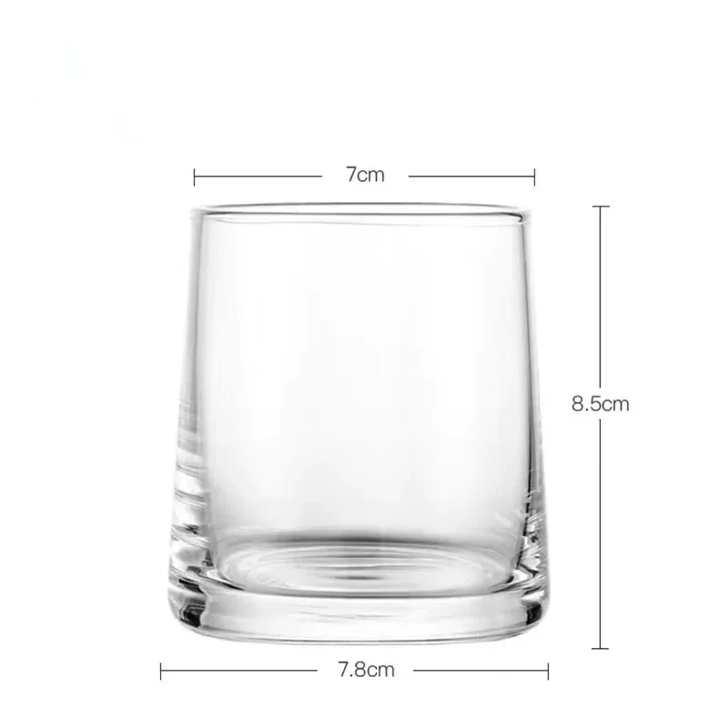 270ML High Borosilicate Glass Mug Heat Resistant Tea Milk Lemon Juice Coffee Water Cup Bar Drinkware Modern Simple Style