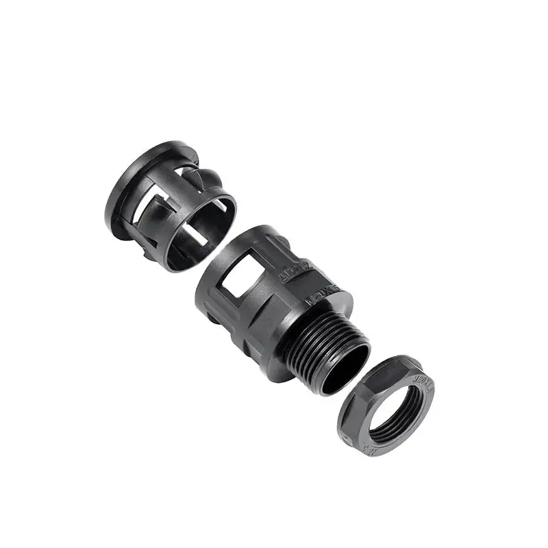 

Нейлоновая пластиковая гофрированная труба, быстрый соединитель, вставной прямой метрический резьбовой сальник, шланговое соединение для метрической резьбы