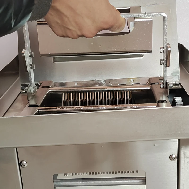 

Commercial Stainless Steel Fresh Meat Slicer Multi-functional Electric Meat Cutting Machine For Slicing Shredding Diced