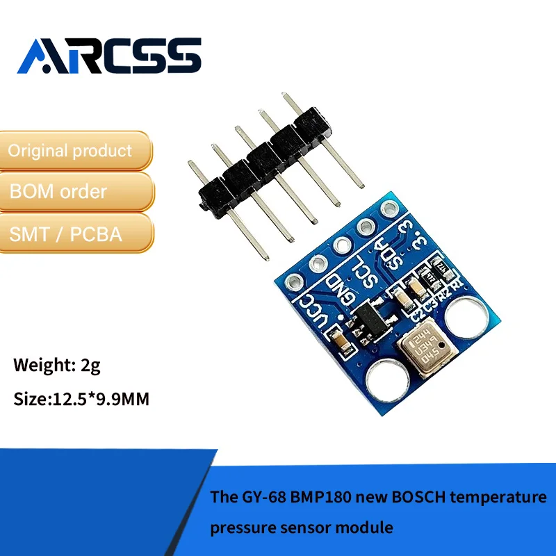5pcs/ The GY-68 BMP180 new BOSCH temperature/pressure sensor module
