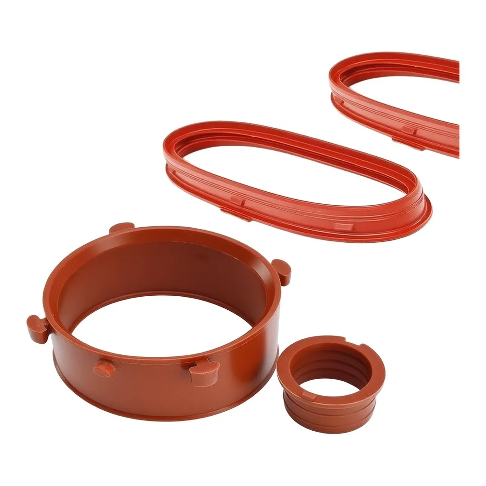 4Pcs Red Engine Turbo Intake Seal 6420940180 6420940580 6420940280 For Mercedes Gasket Set Intake Manifold