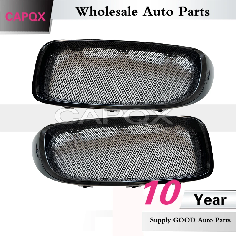 CAPQX Front Bumper Grille Mask Radiator Grill For BMW M4 F32 F82 F36 Modified Honeycomb Racing Grills Glossy Black
