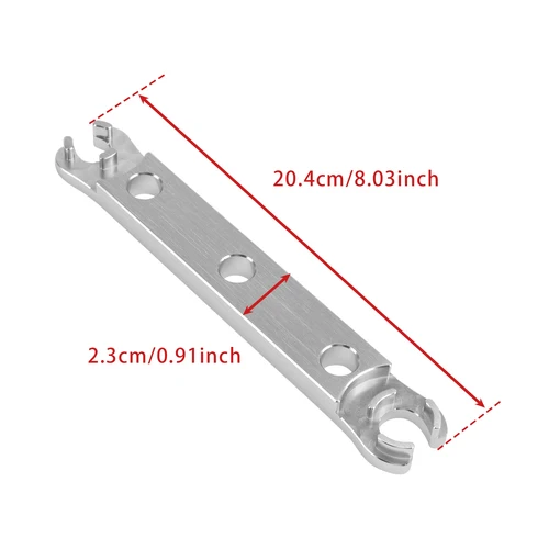 Imagen 2 del producto Llave de extracción de tapa inferior de aluminio Artudatech. Herramienta utilizada para reconstruir horquilla DVO Saphire / Onyx