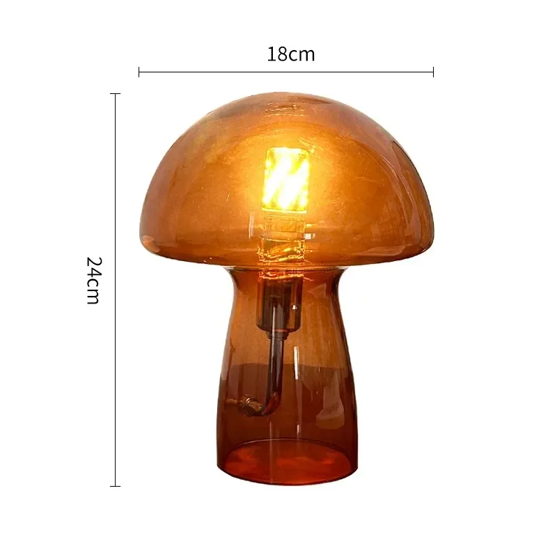 New minimalist mushroom lamp Nordic creative decoration atmosphere night light bedroom bedside Led desk lamp Lamps for room