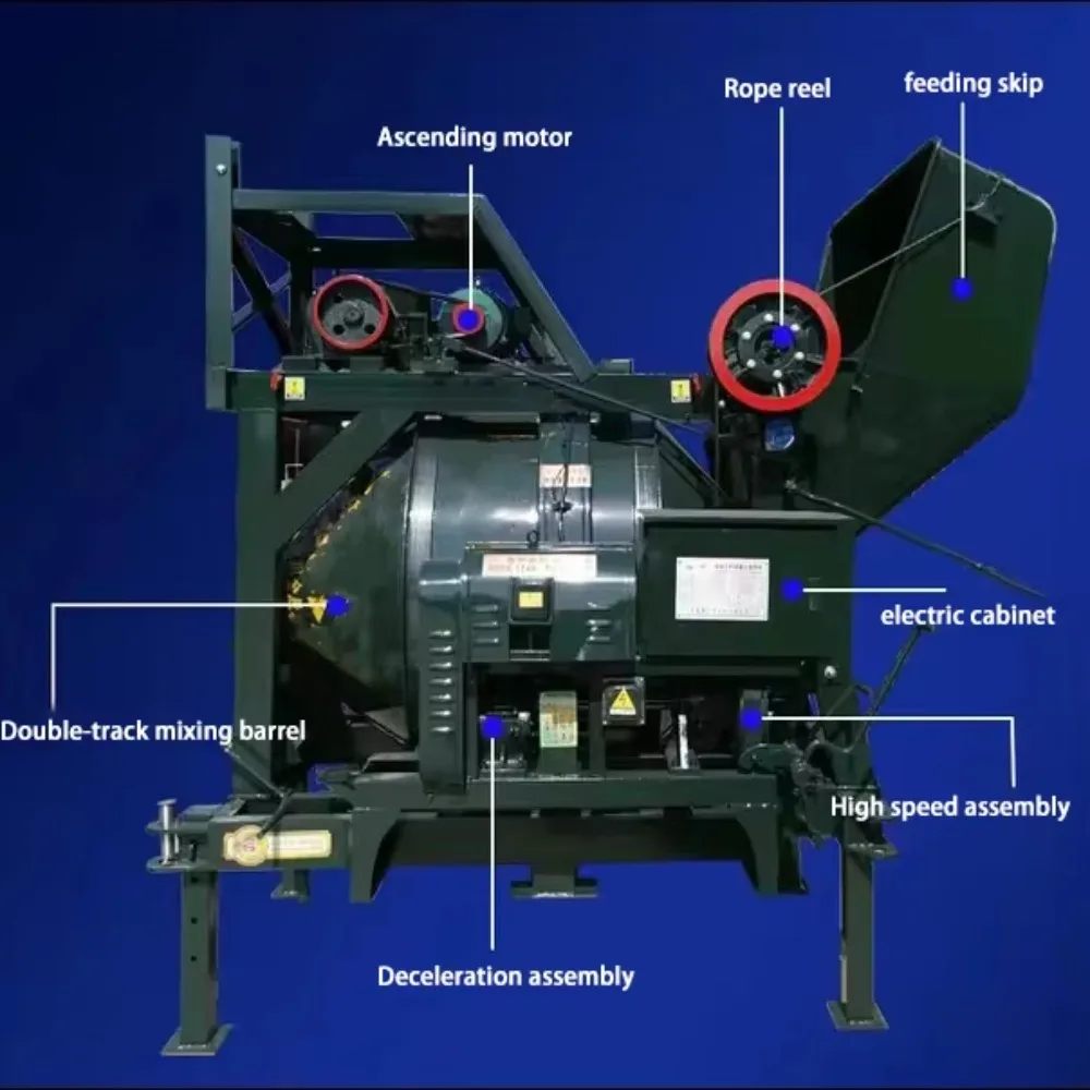 Factory Supply Diesel Electric Concrete Mixer Machine Single Phase Motor Self Loading Cement Mixer Sino Mini Dumper Wholesale