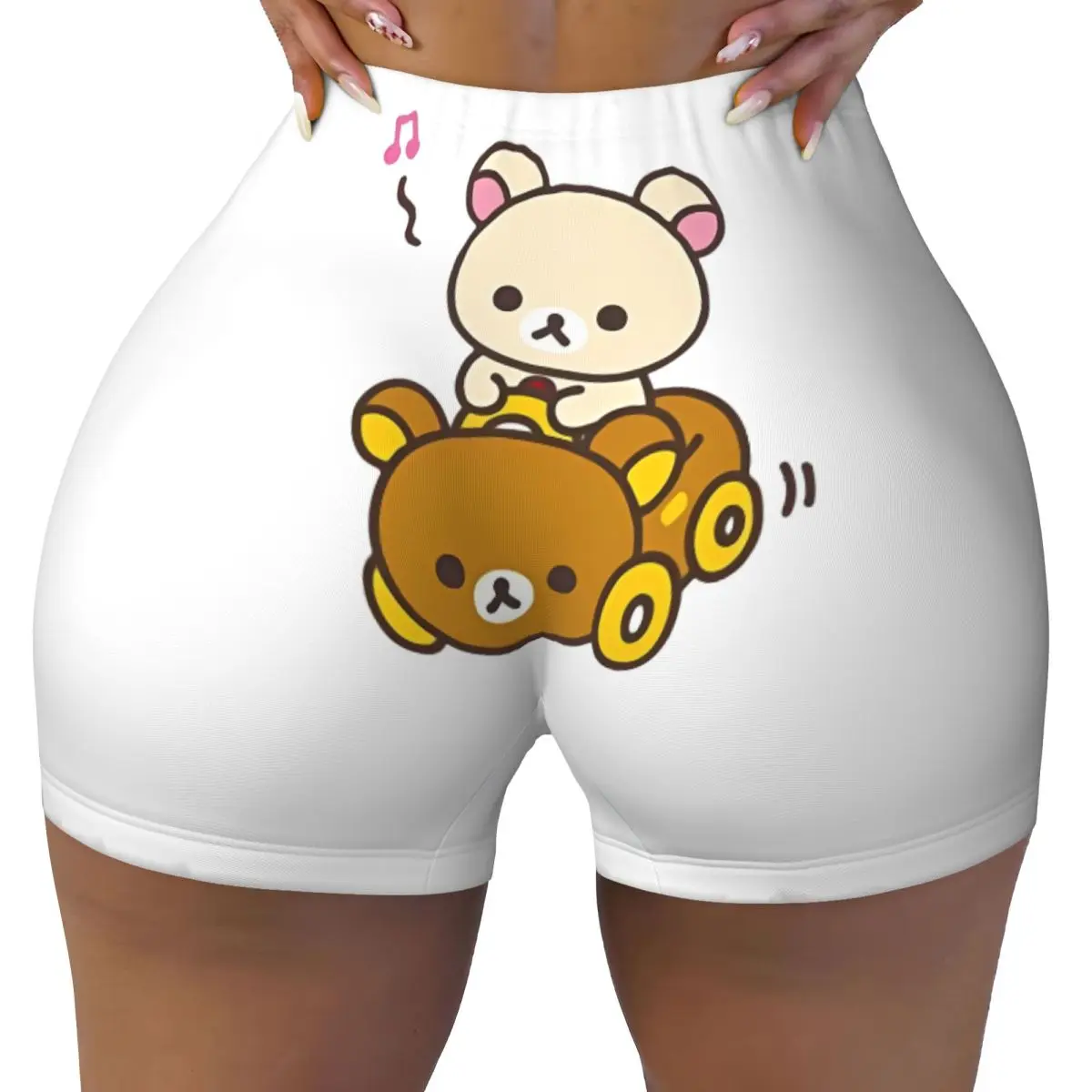 Woman Lift Yoga Sports Tight Shorts Car Drive Rilakkuma Shorts Running Leggings