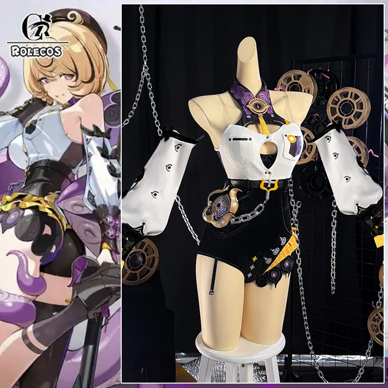 

ROLECOS Game Zenless Zone Zero Yidhari Murphy Cosplay Costume Agent Spook Shack Octopus Women Halloween Party Outfit