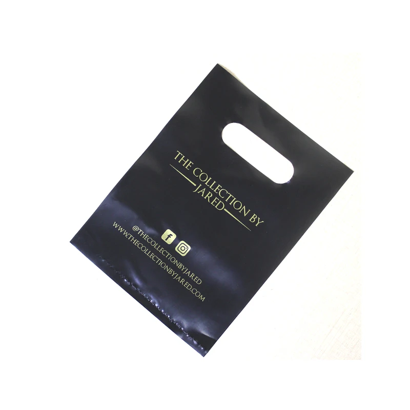 

15x20cm Customized Printed LOGO And Information On Gift Shopping Plastic Bag For Packing