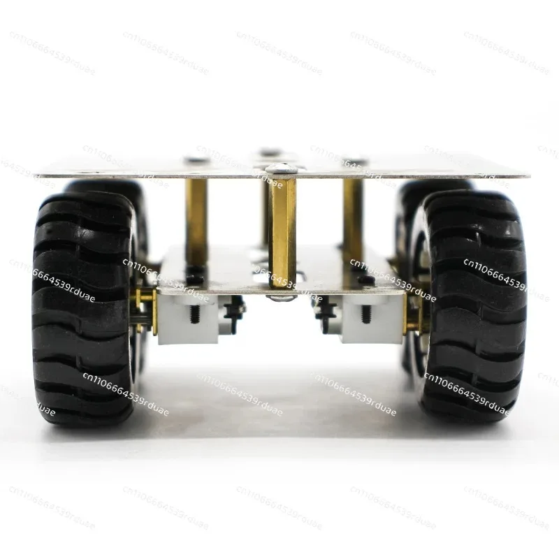 N20 Stainless Steel Smart Car Chassis Metal Frame, Mini Robot Platform Frame for Student DIY Robot Making & Programming Project