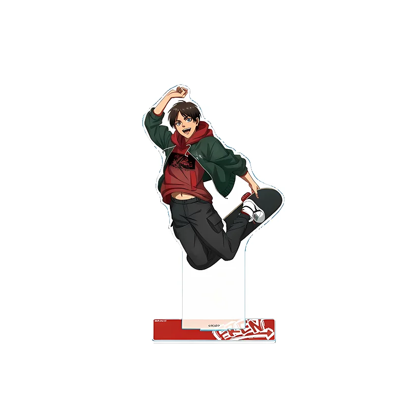 Anime Attack on Titan 15cm Acrylic Stand High-Quality Clear Acrylic Eren Yeager & Hange Zoe Collectible Valentine's Day Gift