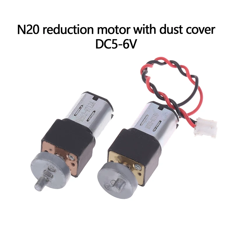 1PC Electric Motor DIY Toy DC5V-6V Micro N20 Gear Motor With Dust Cover Slow Speed Metal Gearbox Reducer