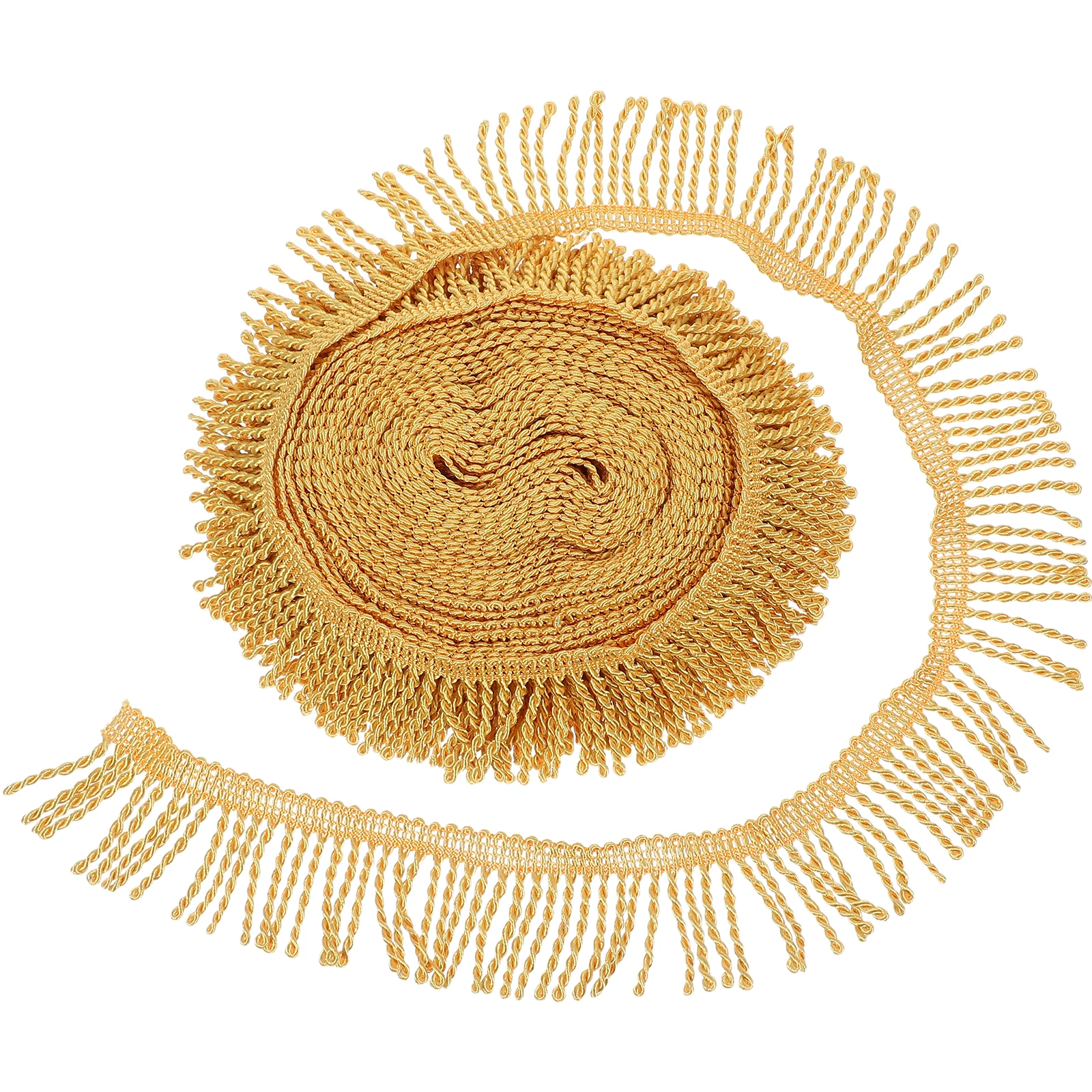 

1Roll Elegant Fringe Fabric Tassel Sewing Decorative Ribbon For Diy Crafts Home Clothing Decor 10.5M Durable Polyester Wide
