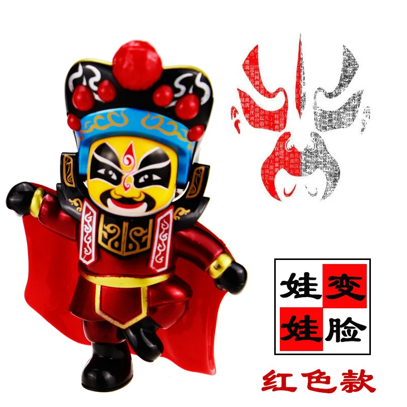 Chinese Folk Craftwork Sichuan Peking Opera Changes Faces Facebook Doll Ornament Toy Chinoiserie Souvenirs Crafts DIY Desk Decor