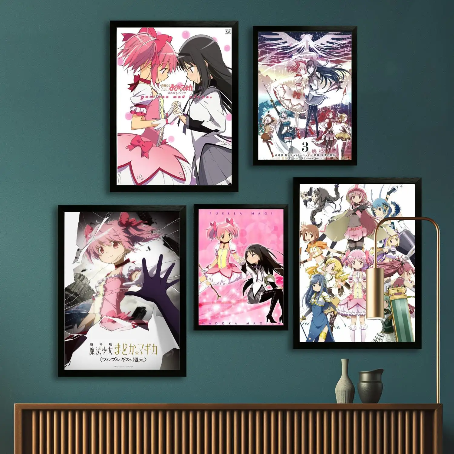 madoka magica Canvas Art Poster and Wall Art, Picture Print, Modern Family Bedroom Decor, Posters,Decorative painting